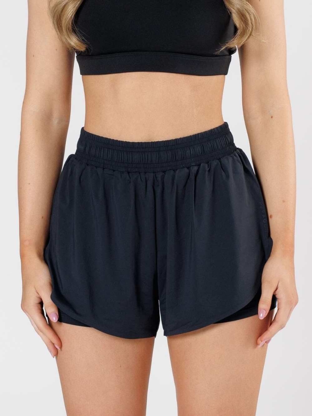 NWOT Paragon Fitwear Fast Track High-Rise Short in Black - Small